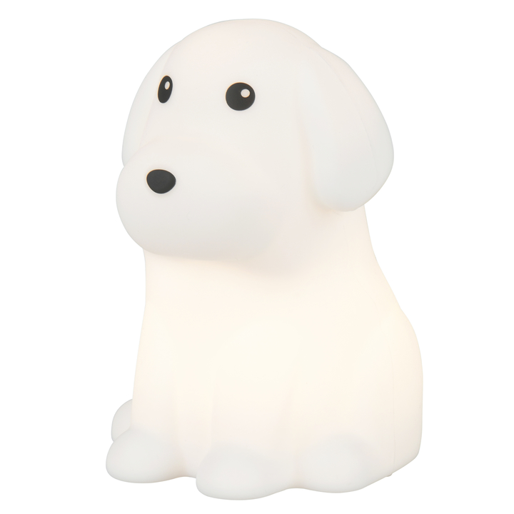 Stolná LED RGB lampa WALDY biela 1