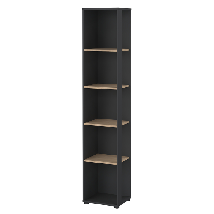 Regál WALKER IV dub jackson hickory/sivá 1