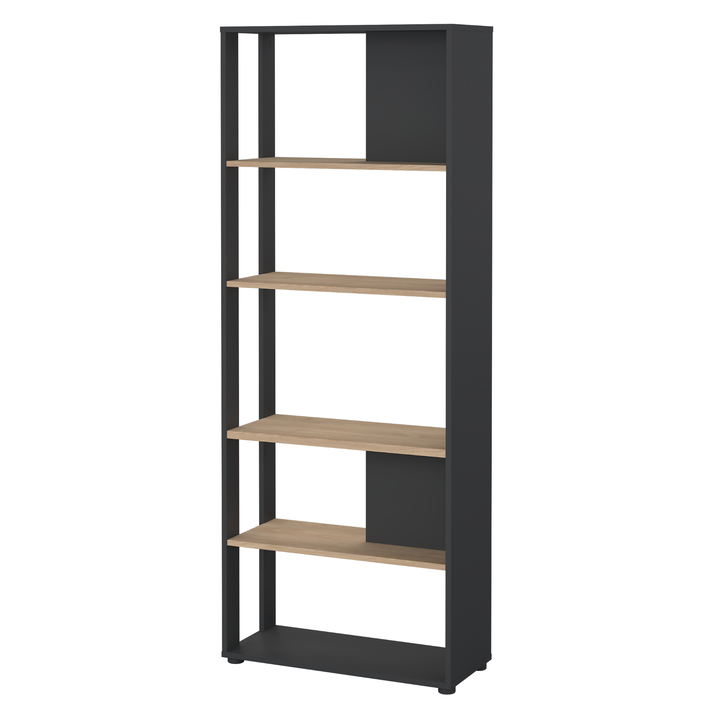 Regál WALKER V dub jackson hickory/sivá 1