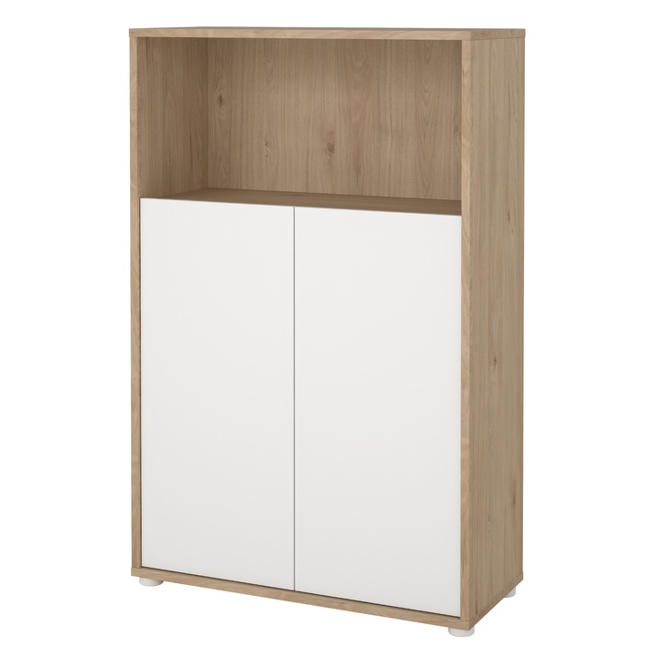 Regál WALKER VI dub jackson hickory/biela 1