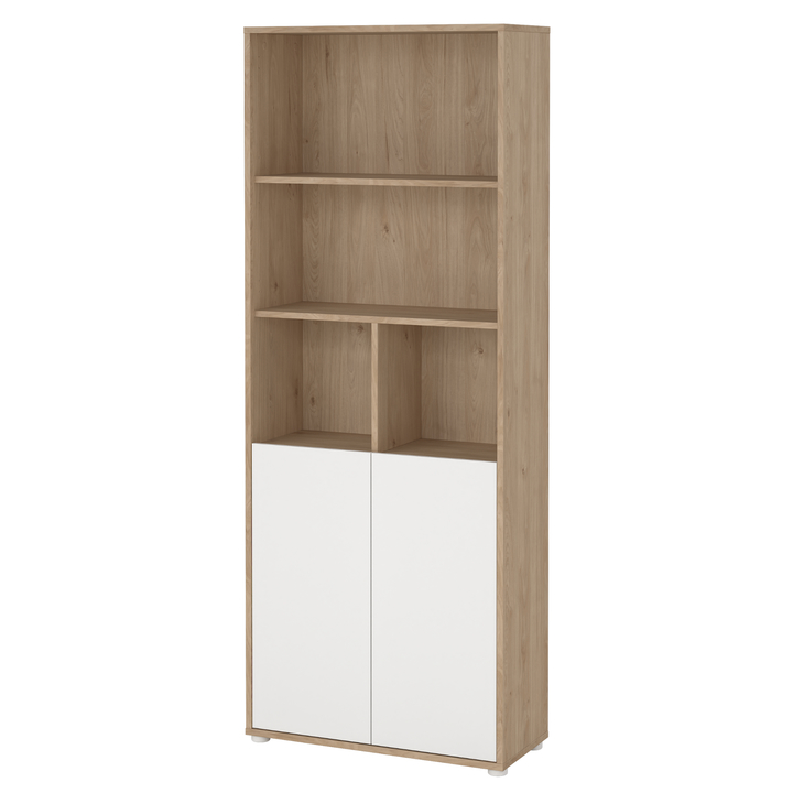 Regál WALKER VII dub jackson hickory/biela 1