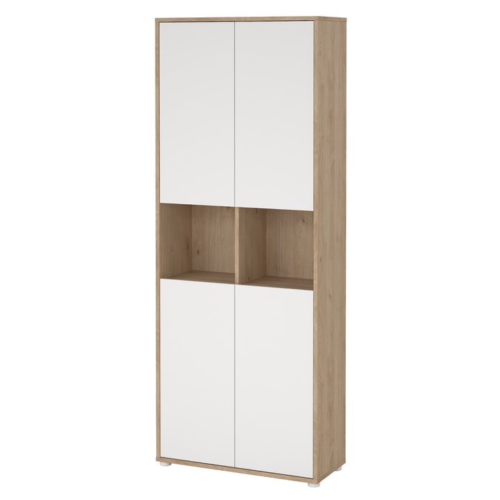 Regál WALKER VIII dub jackson hickory/biela 1