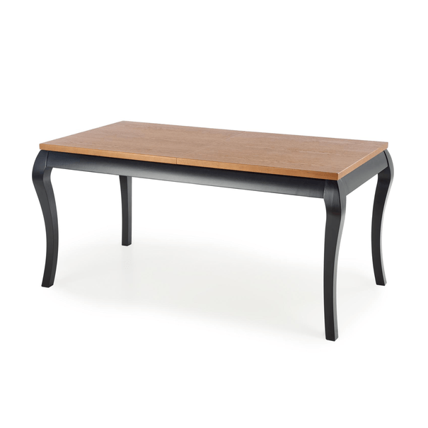 Jedálenský stôl WANDSUR dub tmavý/čierna 1