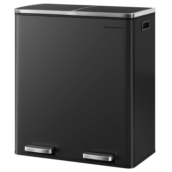 Odpadkový kôš WASTE čierna, 2x30 l 1