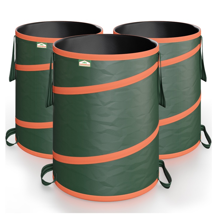 Vrecia na záhradný odpad WASTE zelená, 3 ks, priemer 47 cm 1