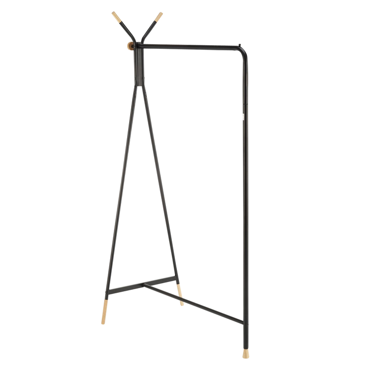 Stojan na šaty  WE32 čierna/prírodná 1
