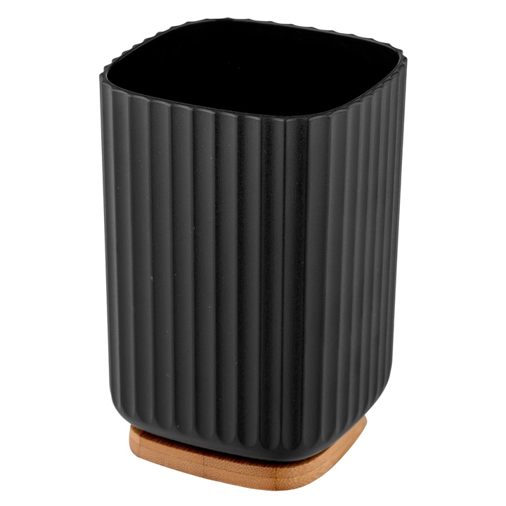 Pohár na kefky WENKO ROTELLO čierna/prírodná 1