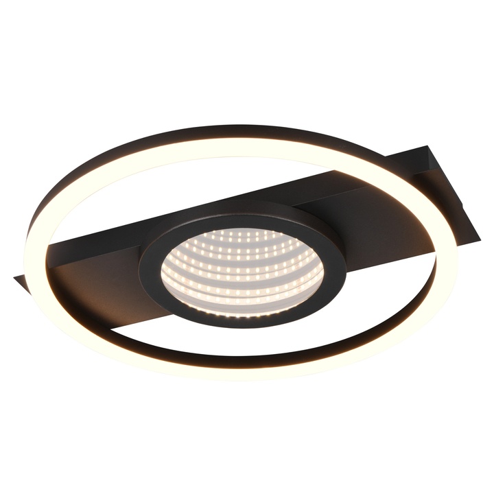 Stropné LED svietidlo WHEELER 2 čierna/biela 1