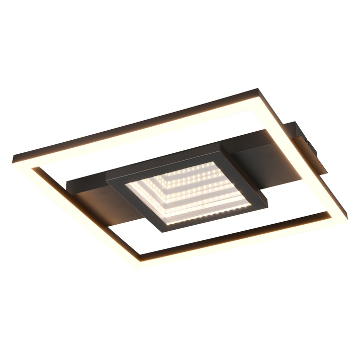 Stropné LED svietidlo WHEELER čierna/biela 1