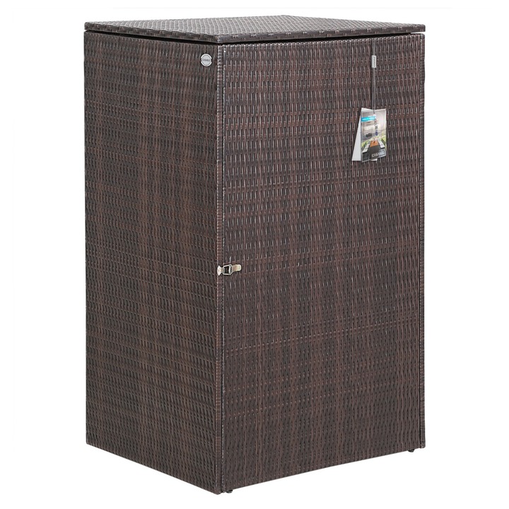 Obal na smetník WHEELIE hnedá 1