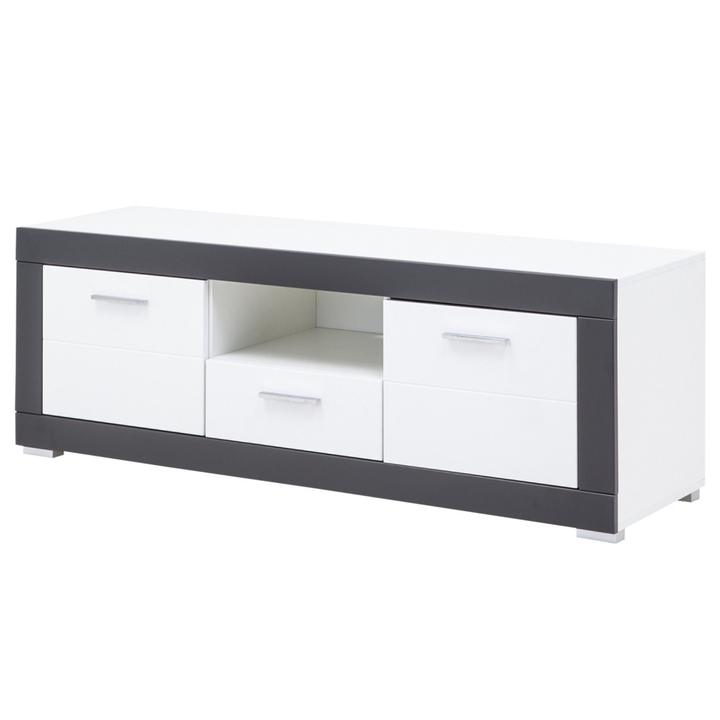 TV stolík WHITNEY GREY GR1 biela/sivá 1