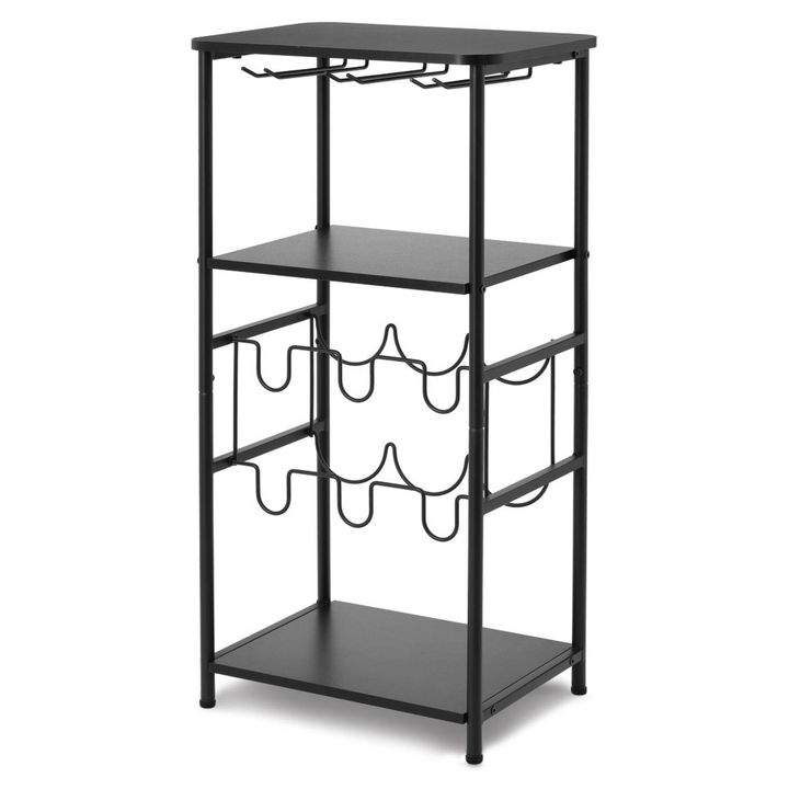 Regál na víno WILDA čierna 1