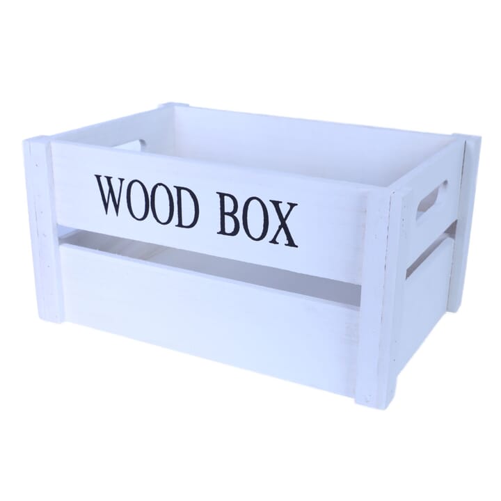 Drevená debnička WOOD BOX biela, šírka 30 cm 1