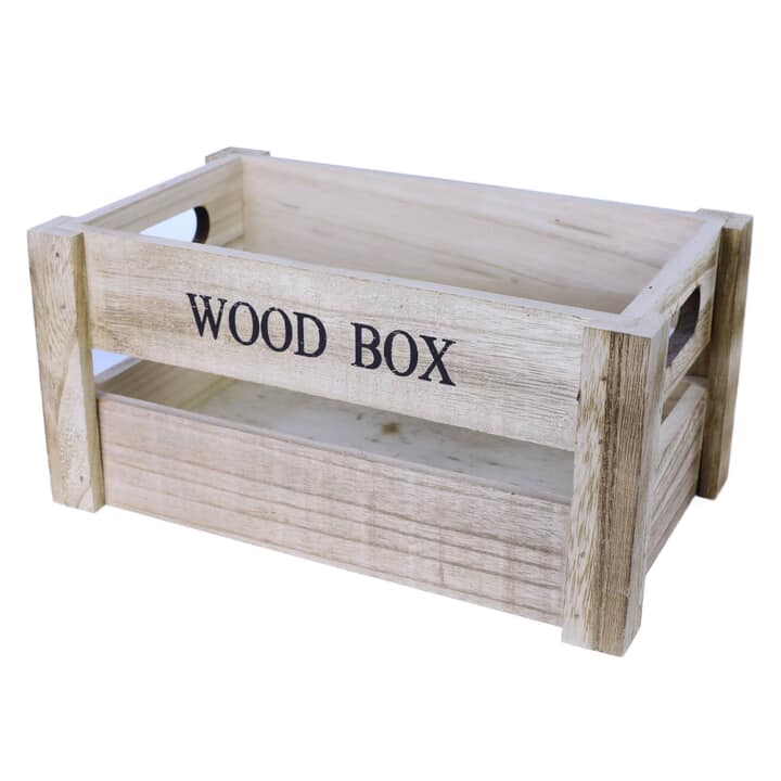 Drevená debnička WOOD BOX hnedá, šírka 30 cm 1