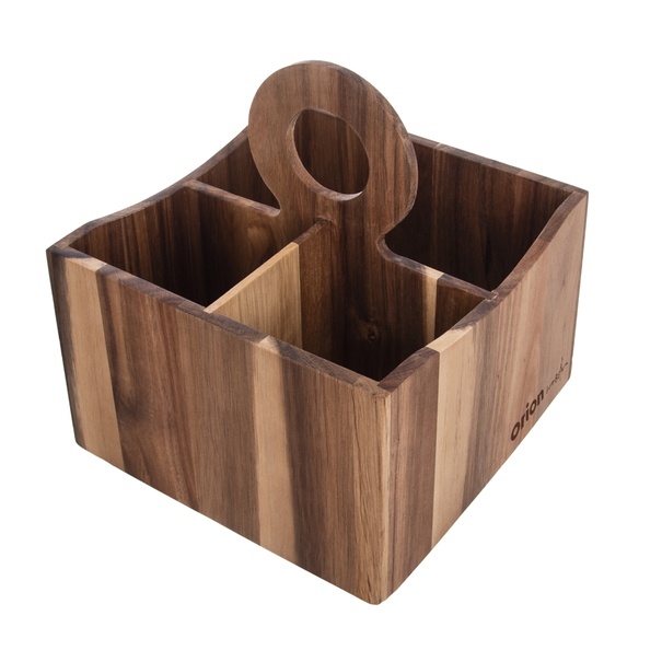 Stojan na príbory WOODEN akácia 1