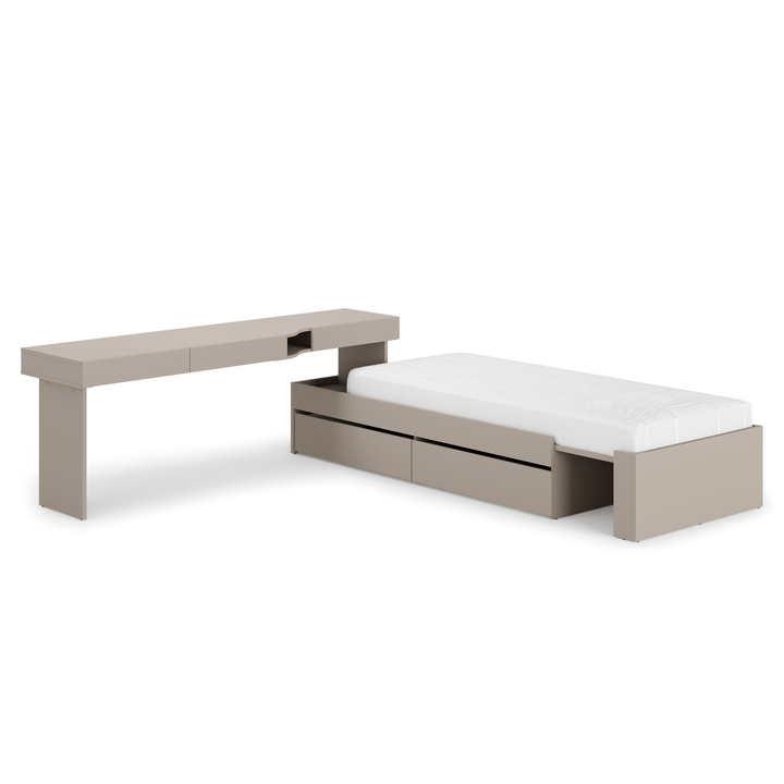 Študentská zostava WOOW 3 ľavá, ílovo sivá 1