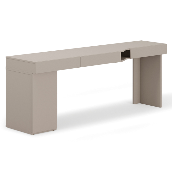 Písacia zostava WOOW 5 ľavá, ílovosivá 1