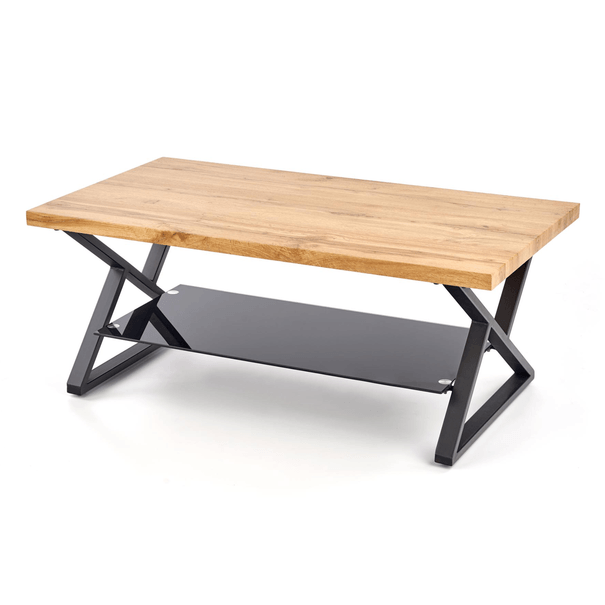 Konferenčný stolík  XINO 2 prírodná/čierna 1