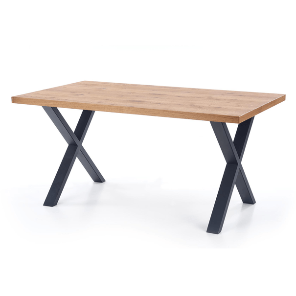 Jedálenský stôl XOVAIR dub svetlý/čierna 1