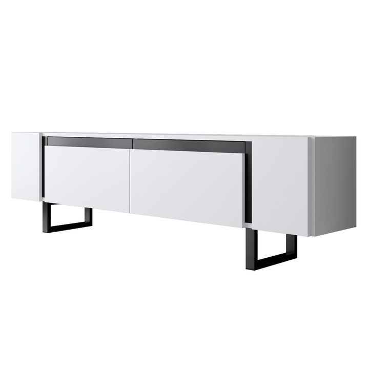 TV stolík YILDIZ biela/čierna 1