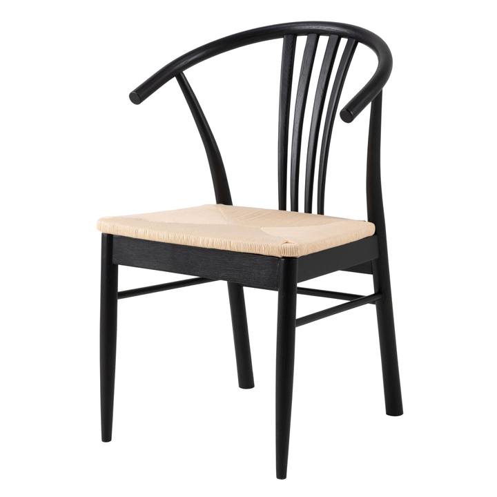 Jedálenská stolička YORK biela/čierna 1