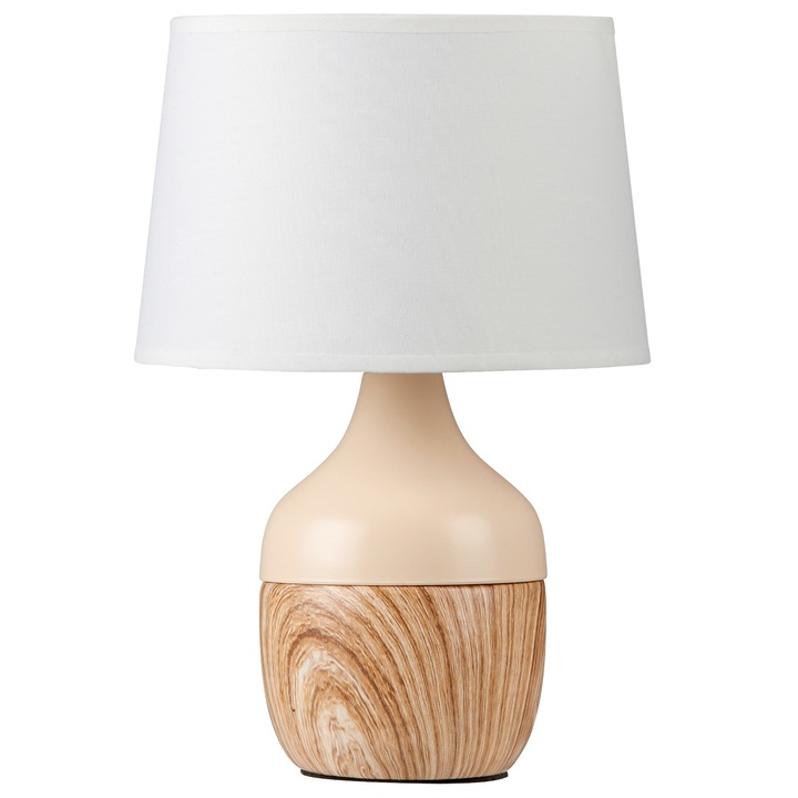 Stolná lampa YVETTE biela/béžová 1