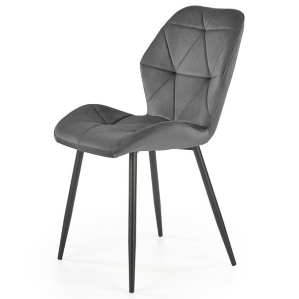 Jedálenská stolička ZAKIA sivá 1