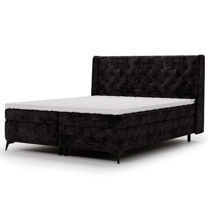 Posteľ s matracom ZARA čierna, 160x200 cm 1