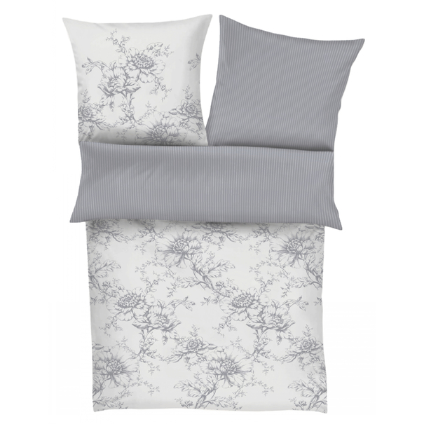 Posteľná bielizeň ZEITGEIST 5328/810 sivá/biela, 70x90 a 140x200 cm 1