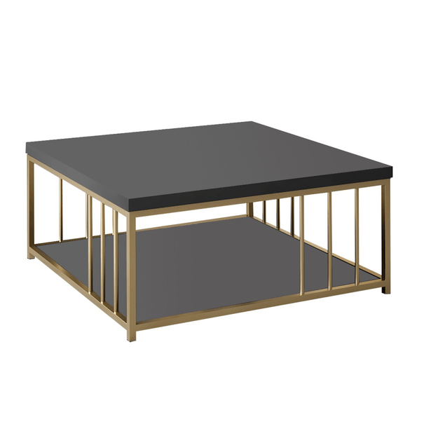 Konferenčný stolík ZENN antracitová/zlatá 1