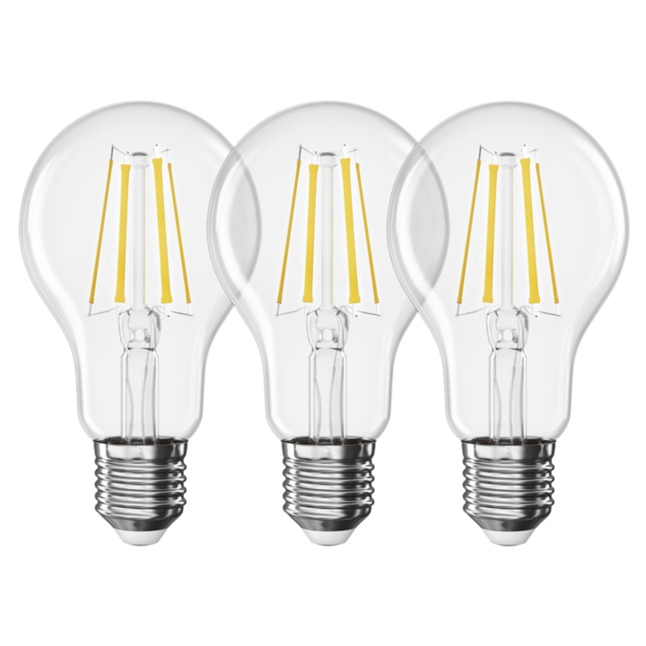 Sada LED žiaroviek filament ZF5D42.3 E27, 5,9 W, teplá biela, 3 ks 1