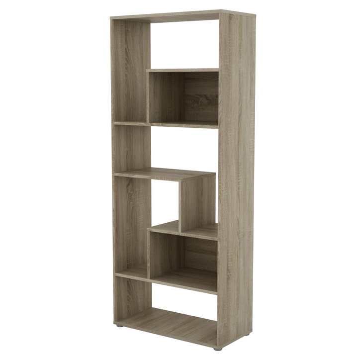 Knižnica ZIGZAG dub sonoma 1