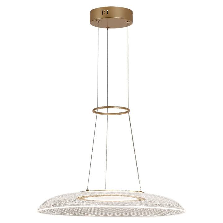 Závesné svietidlo ZOFRAEL 2 zlatá/priehľadná 1