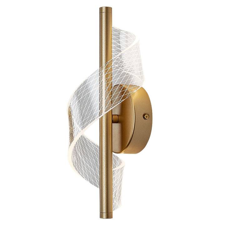 Nástenné svietidlo ZOFRAEL zlatá/priehľadná 1