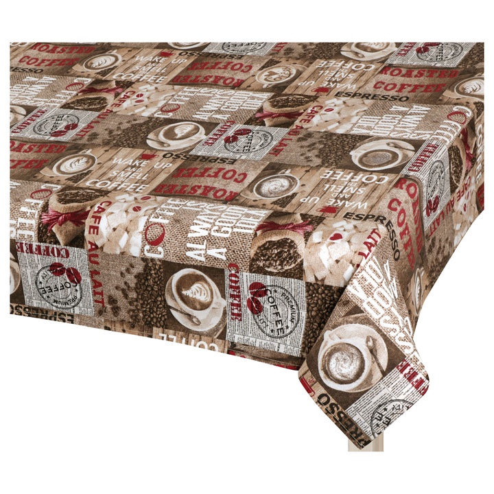 Obrus ZRNKOVÁ KÁVA hnedá, 120x140 cm 1