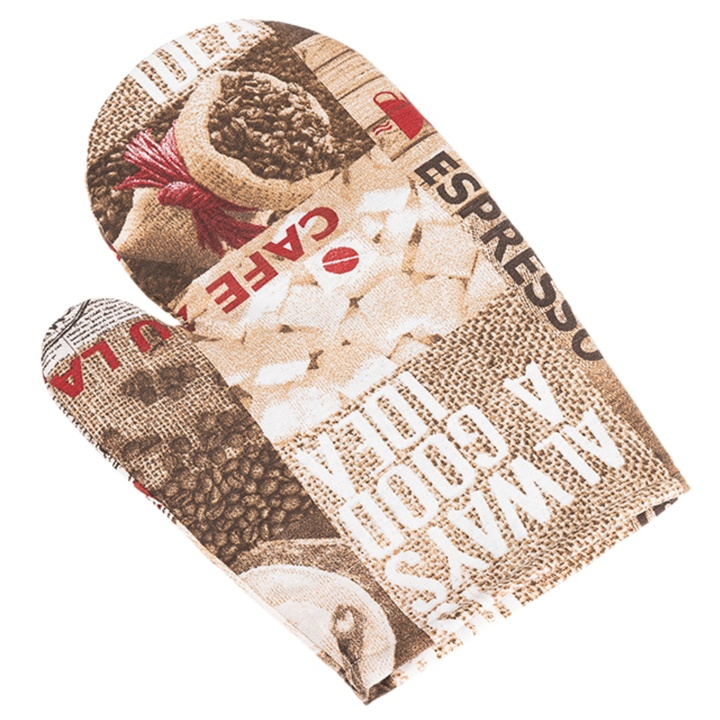 Kuchynská rukavica ZRNKOVÁ KÁVA hnedá 1