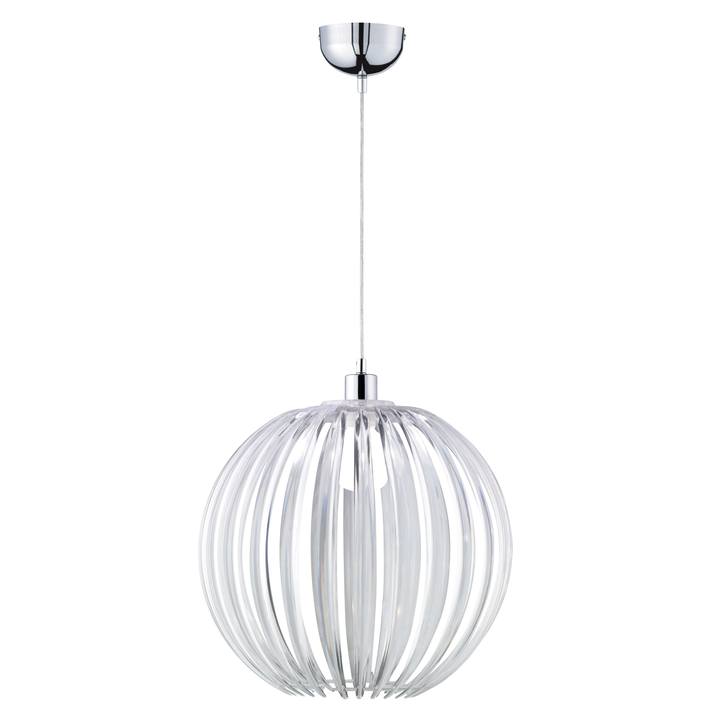 Závesné svietidlo ZUCCA strieborná/priesvitná 1