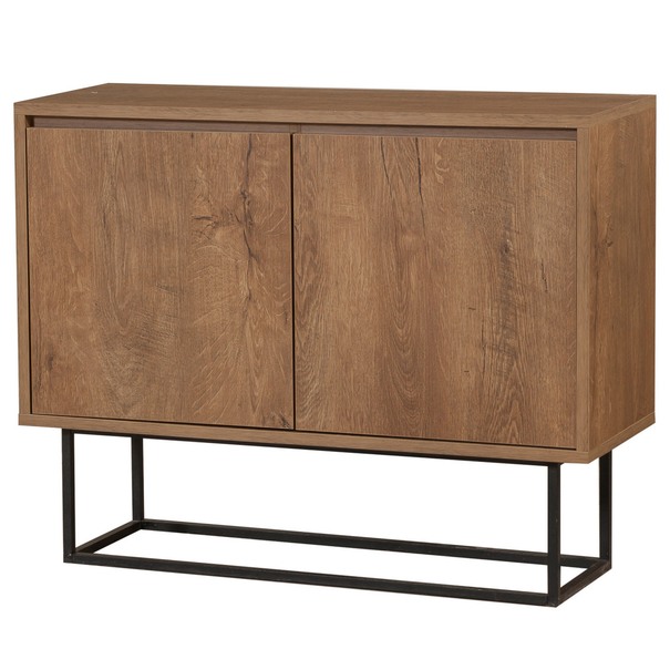 Komoda ZURI orech/čierna 1