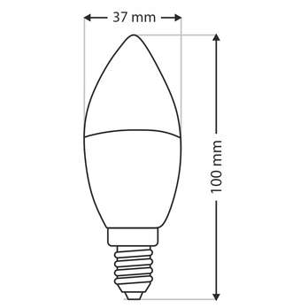 LED žiarovka 0080000879 E14, 4W, teplá biela 2