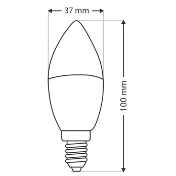 LED žiarovka 0080000891 E14, 6W, teplá biela 2