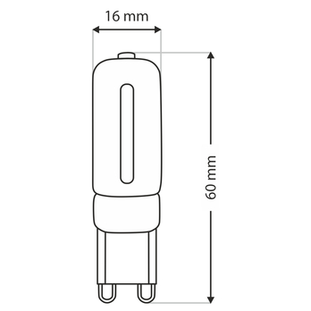 LED žiarovka 0080000963 G9, 6W, teplá biela 1