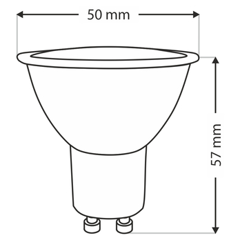 LED žiarovka 0080001147 GU10, 7W, teplá biela 2