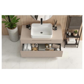 Kúpeľňová skrinka s umývadlom 100-2Z RIO kašmírová 2