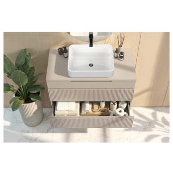 Kúpeľňová skrinka s umývadlom 100-3Z RIO kašmírová 2