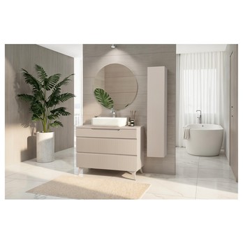 Kúpeľňová skrinka s umývadlom 100-3Z RIO kašmírová 3