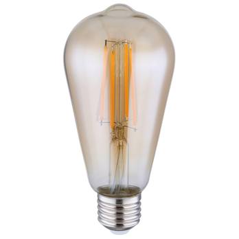 LED žiarovka filament 11399A E27, 7W, teplá biela, jantárová 2