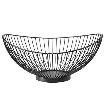 Kovová misa 40581846 čierna, šírka 32 cm 1