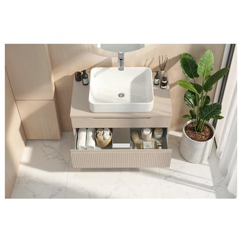 Kúpeľňová skrinka s umývadlom 80-2Z RIO kašmírová 2