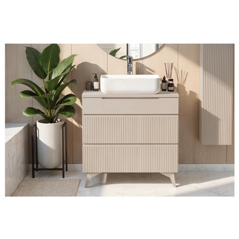 Kúpeľňová skrinka s umývadlom 80-3Z RIO kašmírová 1