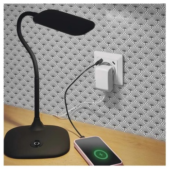 Zásuvka s USB A6000.4 biela, 1 zásuvka, 2x USB 1